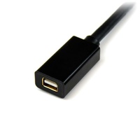 StarTech 2m mini-DisplayPort Video Extender Cable (M/F), Black - MDPEXT6