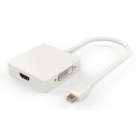 Blupeak Mini DisplayPort Male to VGA, DVI & HDMI Adapter