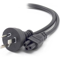 ALOGIC 1m Aus 3 Pin Mains Plug to IEC C5 Male to Female MF-AUS3PC5-01