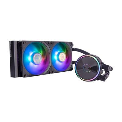 Cooler Master MasterLiquid PL240 Flux ARGB AIO Liquid CPU Cooler - MLY-D24M-A23PZ-R1
