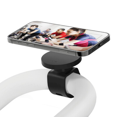 Belkin Magnetic Fitness Phone Mount For iPhone 13 and iPhone 12 Series - Black (MMA005btBK) - 360-degree rotational freedom - Dual magnetic attachment