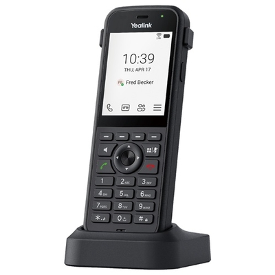 Yealink MP66W Microsoft Teams wireless IP phone with Wi‑Fi 6, Bluetooth 5.2, HD audio, noise cancellation, roaming, IP68, 5000mAh battery