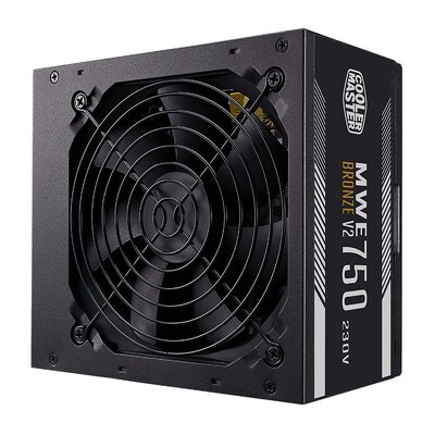 Cooler Master MWE V2 750W 80 Plus Bronze Non-Modular Power Supply-MPE-7501-ACABW-BAU