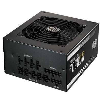 Cooler Master MPE-8501-AFAAG-3EAU MWE V2 850W 80+ Gold Fully Modular PCIe 5.1 ATX 3.1 Power Supply - Black 
