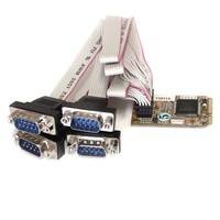 StarTech 4 Port RS232 Mini PCI Express Serial Card w/ 16650 UART MPEX4S552
