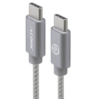Alogic Prime 1m USB 2.0 Type-C Male-Male Cable - Grey