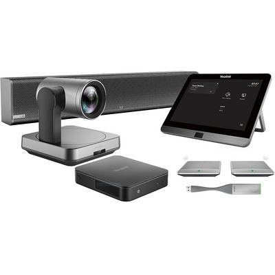 Yealink MVC640-C3-511 MVC640 Room System for Microsoft Teams and SFB, MCore Pro, 8'' Touch Screen, UVC84, 1x WPP20, 2x CPW90 Wireless MIC's and Soundb
