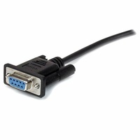 StarTech 2m Straight Through Serial Cable, Black, M/F - MXT1002MBK