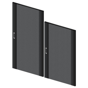 SERVEREDGE Mesh Door for 18RU 600 Wide Server Racks - Free Standing Cabinet