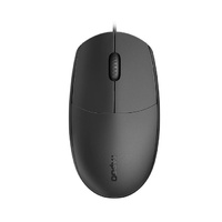 Rapoo N100 Wired USB Optical Ambidextrous Mouse - Black