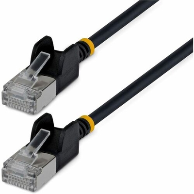 StarTech N6APATSTP34BKS150CM 1.5m Ultra-Slim Cat6A U/FTP Ethernet Cable - Black