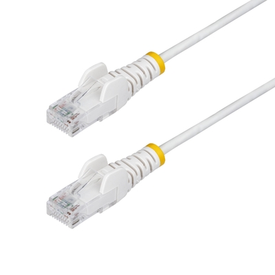 STARTECH N6PAT250CMWHS 2.5m White Slim CAT6 Ethernet Cable