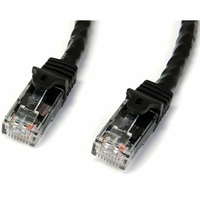 StarTech 10m Cat6 Gigabit Snagless RJ45 UTP Patch Cable (M/M), Black - N6PATC10MBK