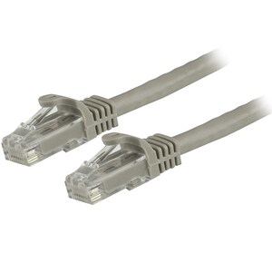 StarTech 1.5m CAT6 Ethernet Cable, Grey Snagless Gigabit CAT 6 Wire - N6PATC150CMGR