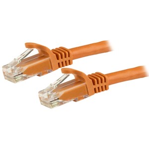 StarTech 1.5m CAT6 Ethernet Cable, Orange Snagless Gigabit CAT 6 Wire - N6PATC150CMOR