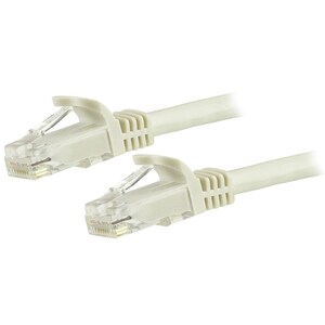 StarTech 1.5m CAT6 Ethernet Cable, White Snagless Gigabit CAT 6 Wire - N6PATC150CMWH