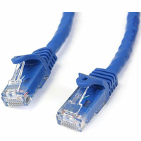 StarTech 15m Cat6 Gigabit Snagless RJ45 UTP Patch Cable (M/M), Blue - N6PATC15MBL
