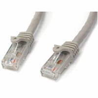 StarTech 15m Cat6 Gigabit Snagless RJ45 UTP Patch Cable (M/M), Grey - N6PATC15MGR