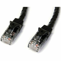 StarTech 1m Cat6 Gigabit Snagless RJ45 UTP Patch Cable (M/M), Black - N6PATC1MBK