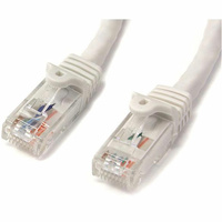 StarTech 1m Cat6 Gigabit Snagless RJ45 UTP Patch Cable (M/M), White - N6PATC1MWH