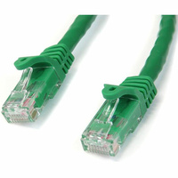 StarTech 0.5m Cat6 Gigabit Snagless RJ45 UTP Patch Cable (M/M), Green - N6PATC50CMGN
