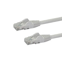StarTech 0.5m White Cat6 Ethernet Patch Cable, Snagless - N6PATC50CMWH