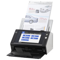 Fujitsu NETWORK SCANNER, 25PPM (50 IPM), A4, DUPLEX,NET,8.4IN TSCRN 1YR RTB WTY