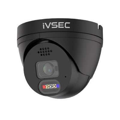 IVSEC NC323ADX-BLK TURRET IP CAM 8MP 25FPS 2.8 LENS FULL COLOUR ADV DET ADV IVS BLACK