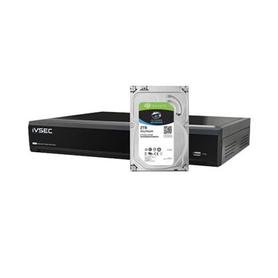 IVSEC NR004XA-2TB NR004XA NVR 4 CHANNELS 8MP 4 POE PORTS 1 BAYS H2654K HDMI WITH 2TB INSTALL
