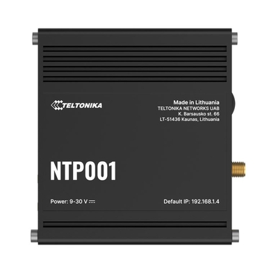 Teltonika NTP001, Accurate & low-cost NTP server, Newtwork Time Synchronization, GNSS capabilities, UTC-traceable time, Plug-and-play functionality