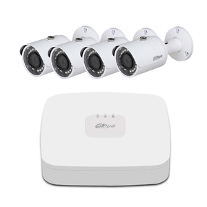 Dahua 4 Channel Smart 4PoENetwork Video Recorder With 4 Mini-Bullet Camera - Bundle Pack