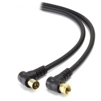Alogic 1.5m Right Angle PAL To Right Angle F-Type TV Antenna Cable