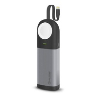 ALOGIC 6700mAh Power Bank with Integrated Lightning Cable - Space Grey