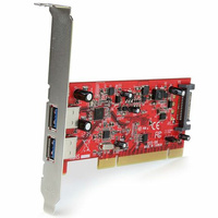 StarTech 2 Port PCI USB 3.0 Card w/ SATA Power - PCIUSB3S22
