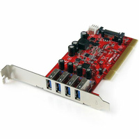 StarTech 4 Port PCI USB 3.0 Card w/ SATA Power - PCIUSB3S4