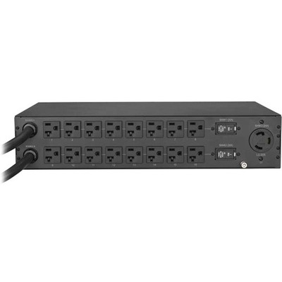 CyberPower PDU32MHVCEE18AT PDU - Metered - IEC 60309 32A - 2 x IEC 60320 C19, 16 x IEC 60320 C13 - 32 A - 230 V AC Input - 2U Network (RJ-45) - Horizo