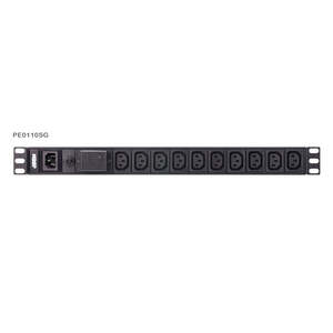 ATEN Basic 1U PDU with surge protection PE0110SG-G