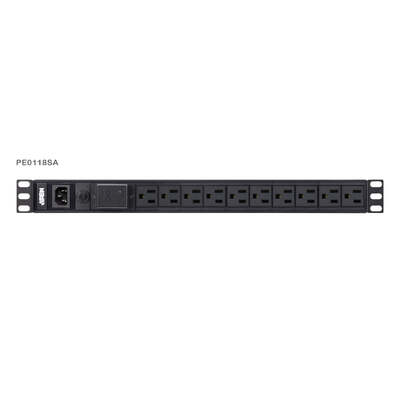 ATEN PE0118SG-AT-G 1U Basic PDU with Surge Protection