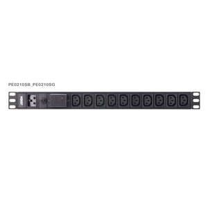 ATEN Basic 1U PDU with surge protection PE0210SG-G
