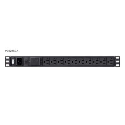 ATEN PE0218SG-AT-G 1U Basic PDU with Surge Protection