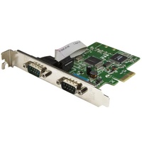 StarTech 2-Port PCI Express Serial Card with 16C1050 UART - RS232 PEX2S1050