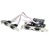 StarTech 4 Port PCIe Serial Adapter Card w/ 16550 - PEX4S553