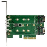 StarTech 3-Port M.2 SSD (NGFF) Adapter Card - PEXM2SAT32N1