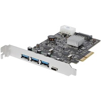 StarTech 4 Port USB 3.1 PCIe Card, 1x USB C & 2x A, 2 10Gbps Channels - PEXUS313AC2V