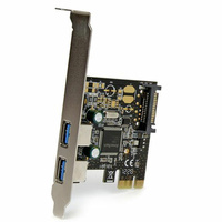 StarTech 2 Port PCIe USB 3.0 Card w/ SATA Power - PEXUSB3S23