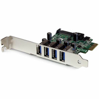 StarTech 4 Port PCI Express PCIe USB 3.0 Card - PEXUSB3S4V