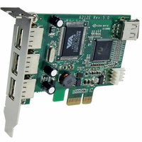 StarTech 4 Port LP PCI Express USB Card - PEXUSB4DP