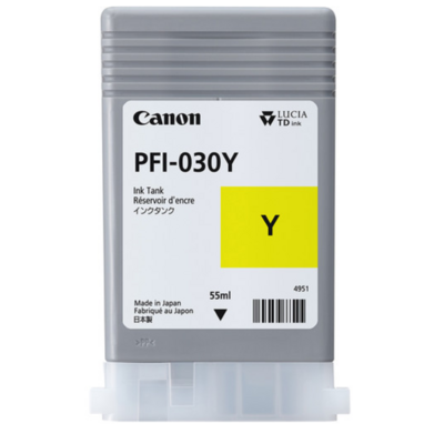 Canon PFI-030Y YELLOW INK FOR TA RANGE - 55ML