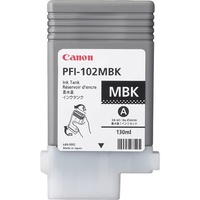 Canon PFI-102MBK MATTE BLACK INK TANK 130ML FOR IPF500, 510 600,610,IPF650,655,700,750,755