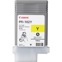 Canon PFI-102Y YELLOW INK TANK 130ML FOR IMAGEPROGRAF IPF500, IPF600, IPF650, IPF700